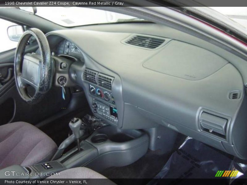 Cayenne Red Metallic / Gray 1998 Chevrolet Cavalier Z24 Coupe