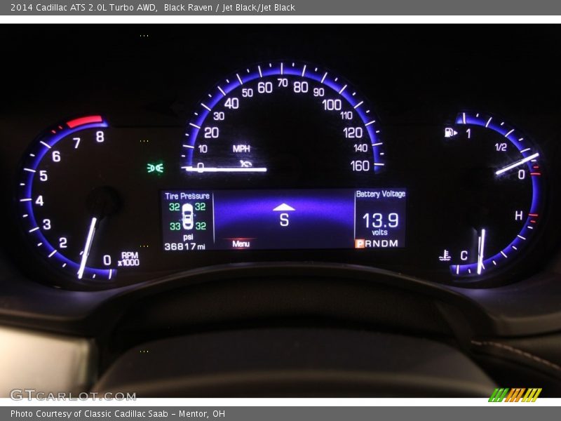 Black Raven / Jet Black/Jet Black 2014 Cadillac ATS 2.0L Turbo AWD