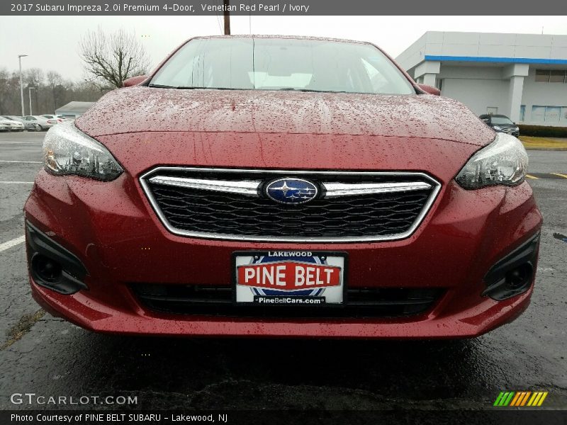 Venetian Red Pearl / Ivory 2017 Subaru Impreza 2.0i Premium 4-Door