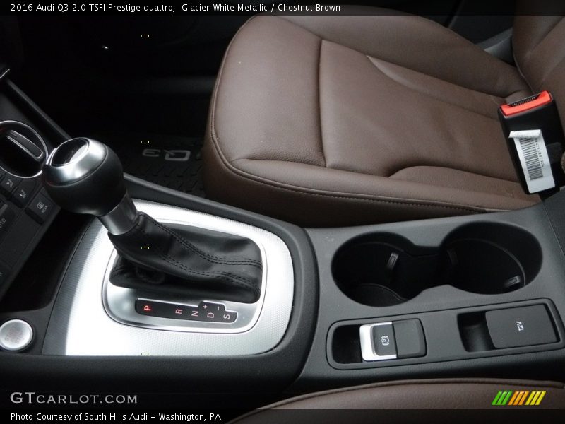 Glacier White Metallic / Chestnut Brown 2016 Audi Q3 2.0 TSFI Prestige quattro