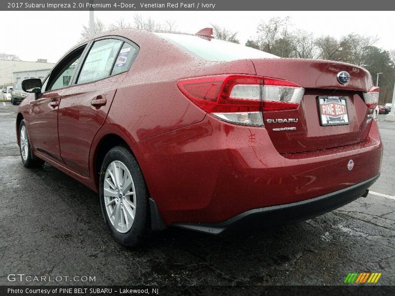 Venetian Red Pearl / Ivory 2017 Subaru Impreza 2.0i Premium 4-Door