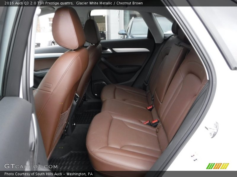 Glacier White Metallic / Chestnut Brown 2016 Audi Q3 2.0 TSFI Prestige quattro