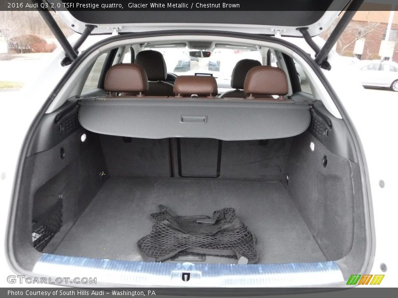 Glacier White Metallic / Chestnut Brown 2016 Audi Q3 2.0 TSFI Prestige quattro