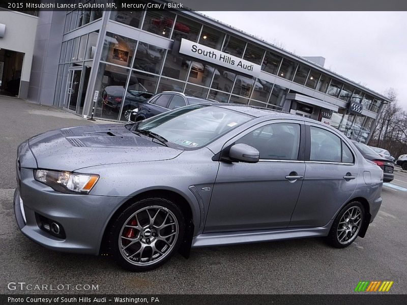 Mercury Gray / Black 2015 Mitsubishi Lancer Evolution MR