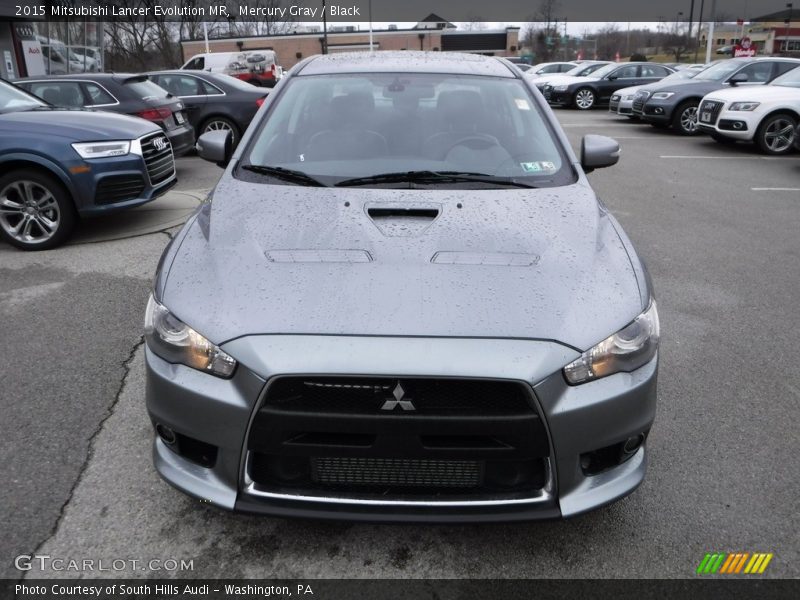 Mercury Gray / Black 2015 Mitsubishi Lancer Evolution MR