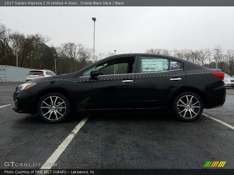 Crystal Black Silica / Black 2017 Subaru Impreza 2.0i Limited 4-Door