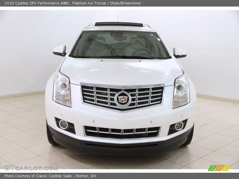 Platinum Ice Tricoat / Shale/Brownstone 2016 Cadillac SRX Performance AWD
