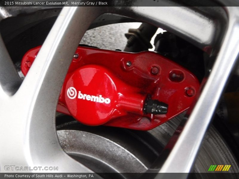 Mercury Gray / Black 2015 Mitsubishi Lancer Evolution MR