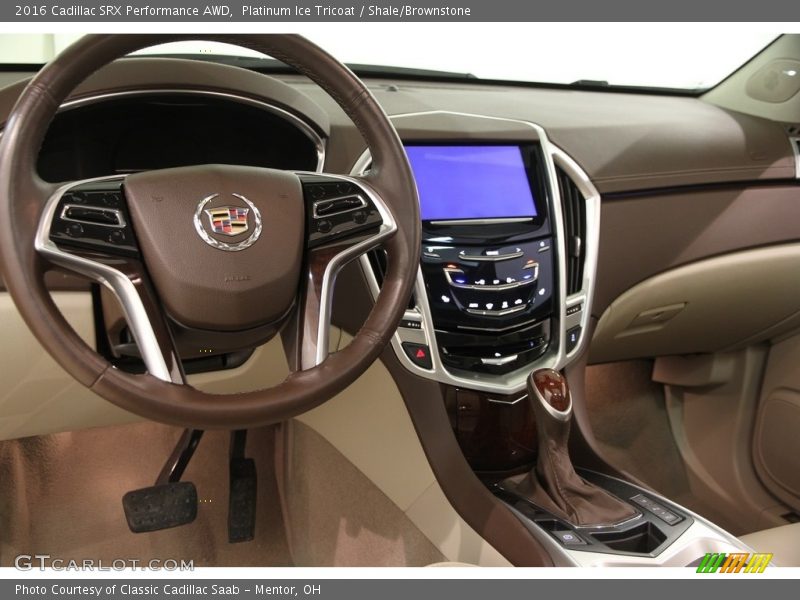 Platinum Ice Tricoat / Shale/Brownstone 2016 Cadillac SRX Performance AWD