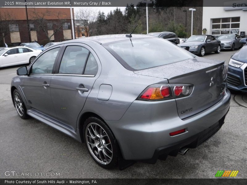 Mercury Gray / Black 2015 Mitsubishi Lancer Evolution MR