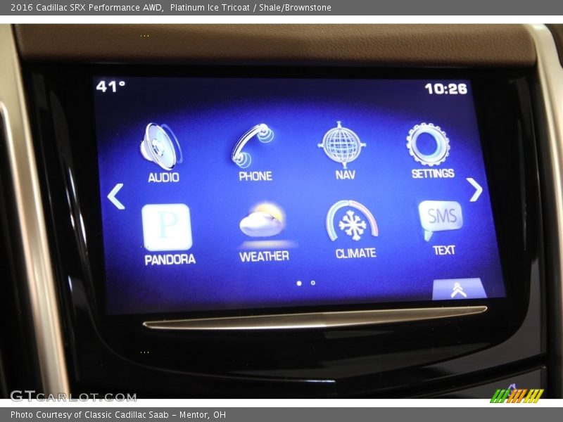 Platinum Ice Tricoat / Shale/Brownstone 2016 Cadillac SRX Performance AWD