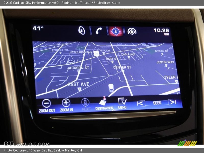 Platinum Ice Tricoat / Shale/Brownstone 2016 Cadillac SRX Performance AWD