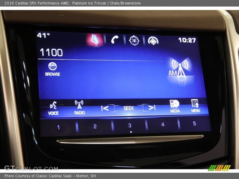 Platinum Ice Tricoat / Shale/Brownstone 2016 Cadillac SRX Performance AWD