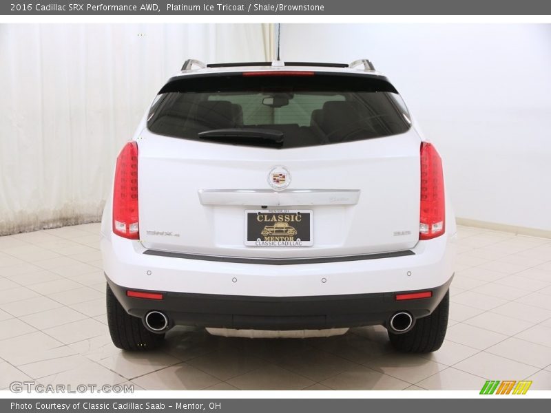 Platinum Ice Tricoat / Shale/Brownstone 2016 Cadillac SRX Performance AWD