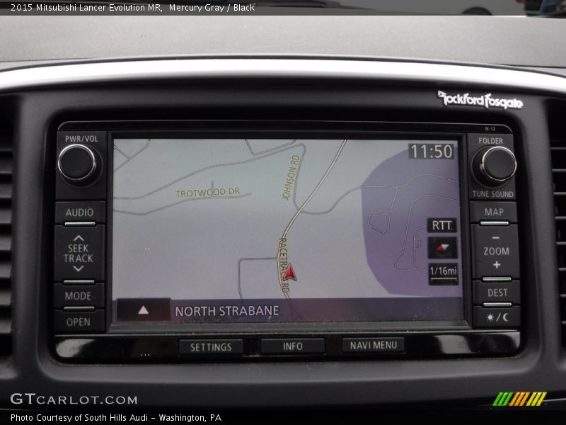 Navigation of 2015 Lancer Evolution MR
