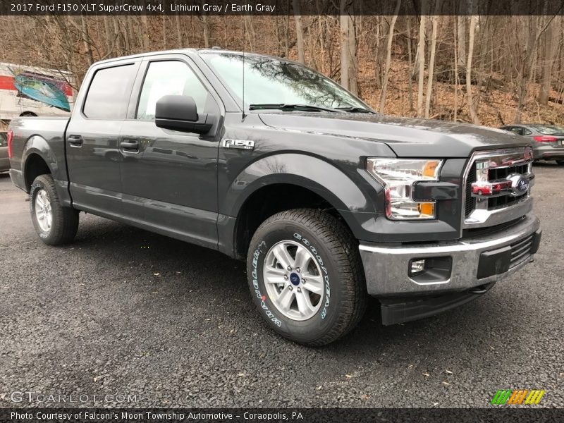 Lithium Gray / Earth Gray 2017 Ford F150 XLT SuperCrew 4x4