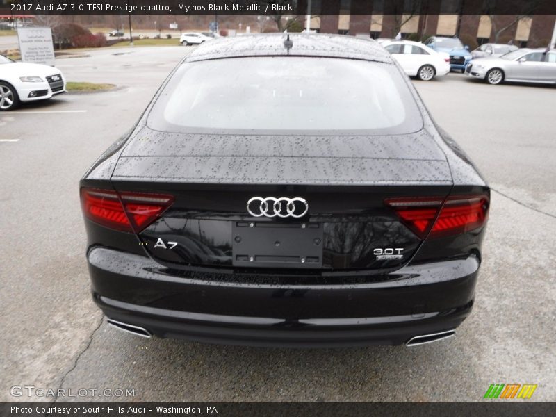 Mythos Black Metallic / Black 2017 Audi A7 3.0 TFSI Prestige quattro