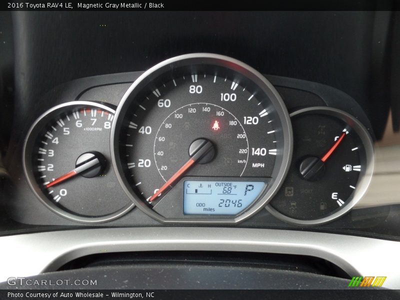 Magnetic Gray Metallic / Black 2016 Toyota RAV4 LE