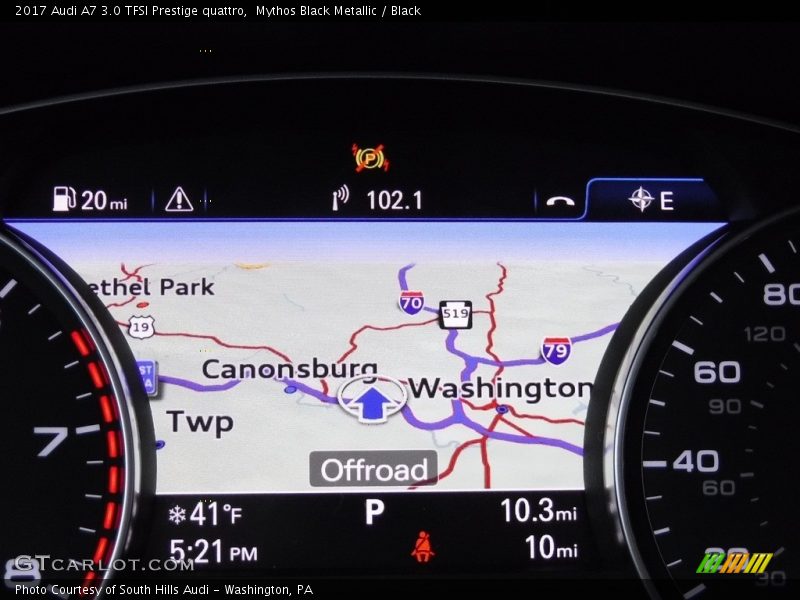 Navigation of 2017 A7 3.0 TFSI Prestige quattro