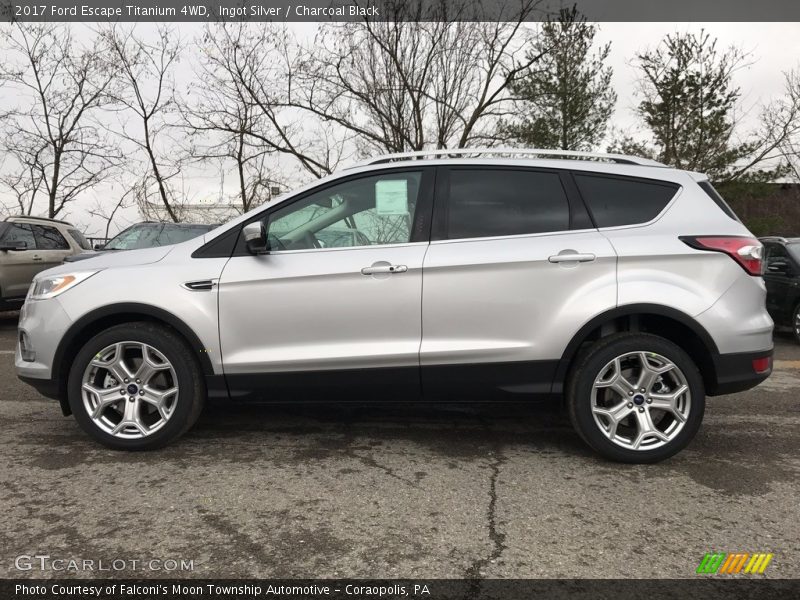 Ingot Silver / Charcoal Black 2017 Ford Escape Titanium 4WD