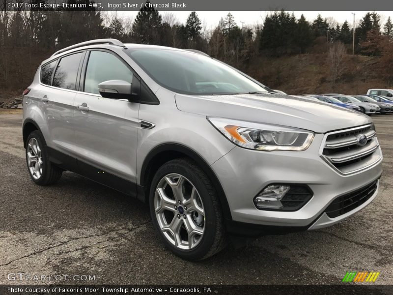 Ingot Silver / Charcoal Black 2017 Ford Escape Titanium 4WD