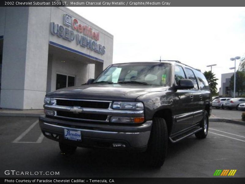 Medium Charcoal Gray Metallic / Graphite/Medium Gray 2002 Chevrolet Suburban 1500 LT