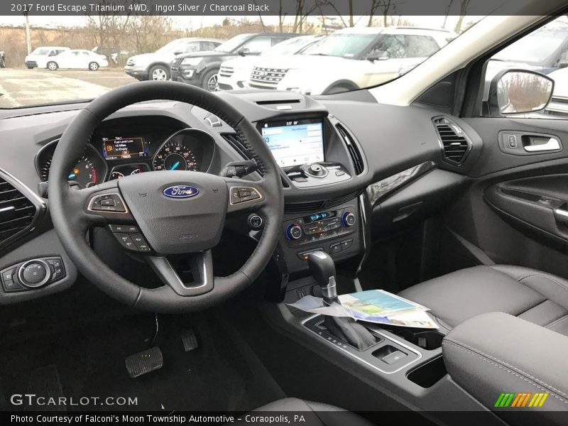 Ingot Silver / Charcoal Black 2017 Ford Escape Titanium 4WD