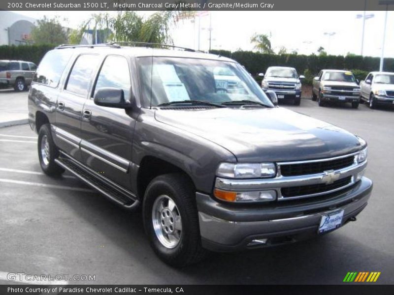 Medium Charcoal Gray Metallic / Graphite/Medium Gray 2002 Chevrolet Suburban 1500 LT