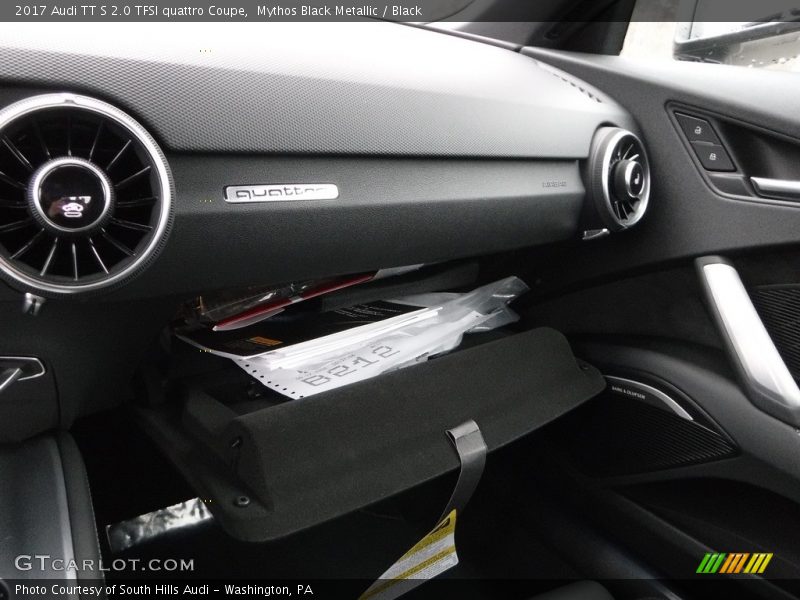 Mythos Black Metallic / Black 2017 Audi TT S 2.0 TFSI quattro Coupe