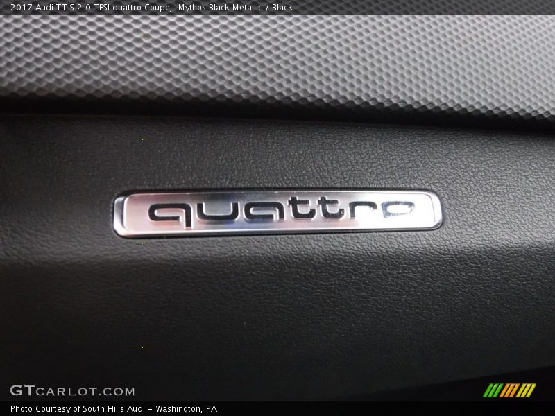 Mythos Black Metallic / Black 2017 Audi TT S 2.0 TFSI quattro Coupe