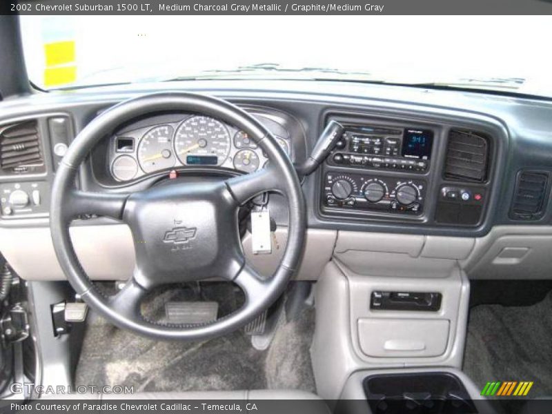 Medium Charcoal Gray Metallic / Graphite/Medium Gray 2002 Chevrolet Suburban 1500 LT