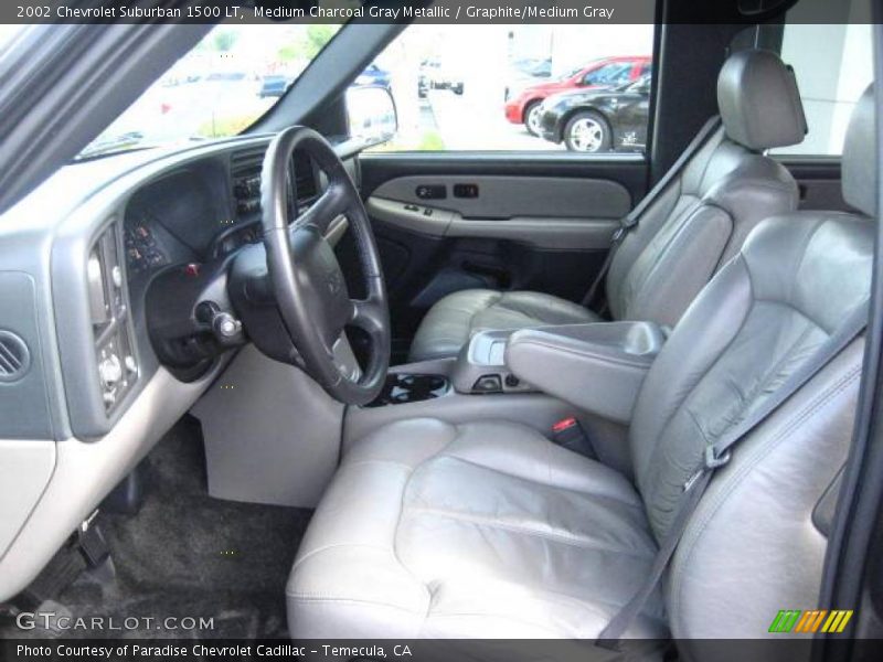 Medium Charcoal Gray Metallic / Graphite/Medium Gray 2002 Chevrolet Suburban 1500 LT