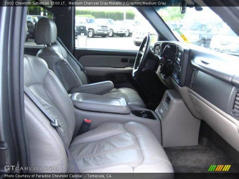 Medium Charcoal Gray Metallic / Graphite/Medium Gray 2002 Chevrolet Suburban 1500 LT