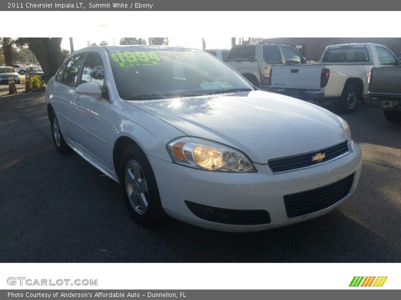 Summit White / Ebony 2011 Chevrolet Impala LT
