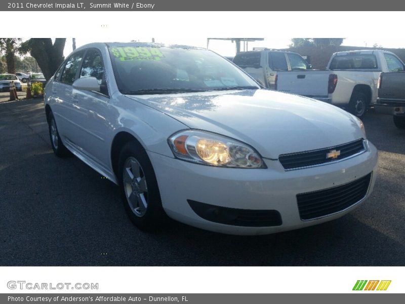 Summit White / Ebony 2011 Chevrolet Impala LT