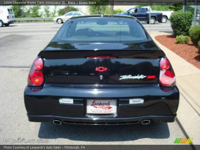 Black / Ebony Black 2004 Chevrolet Monte Carlo Intimidator SS