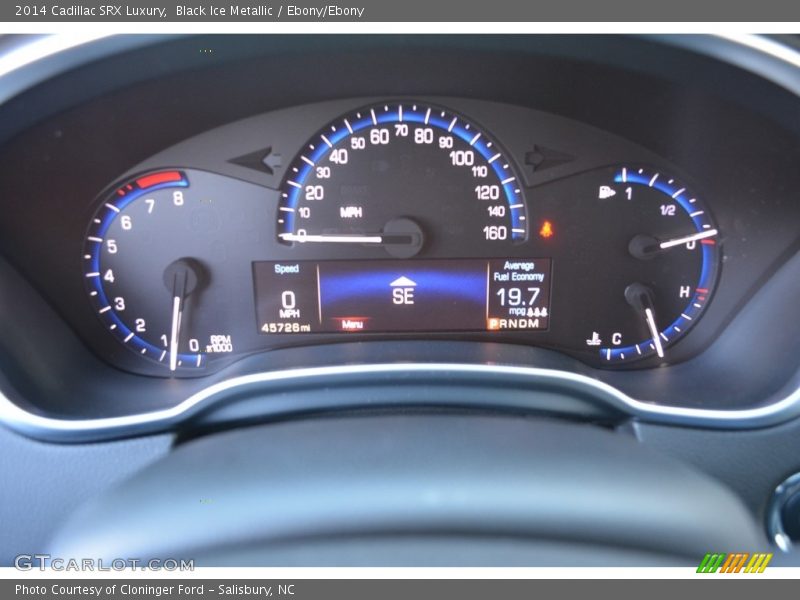 Black Ice Metallic / Ebony/Ebony 2014 Cadillac SRX Luxury