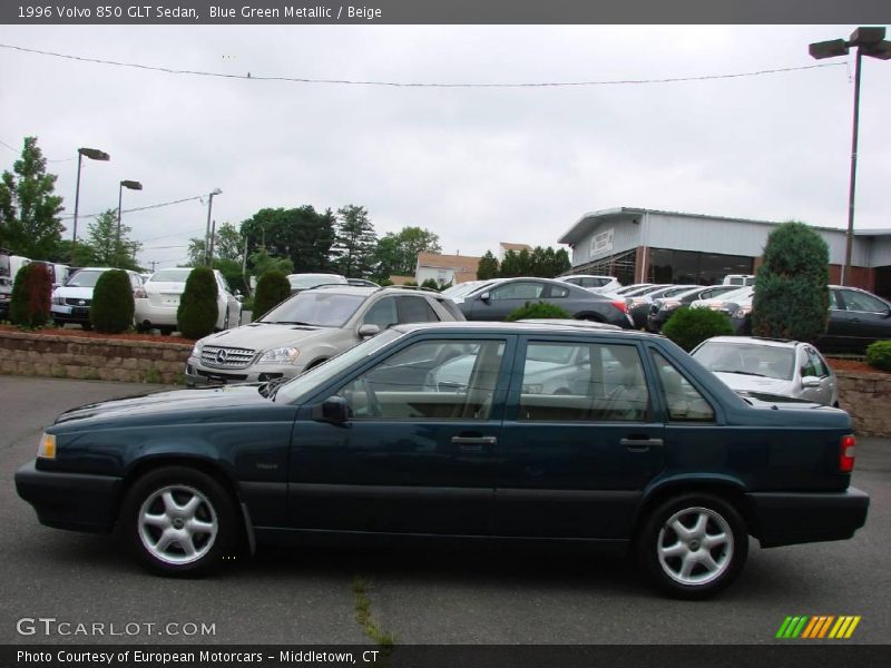 Blue Green Metallic / Beige 1996 Volvo 850 GLT Sedan