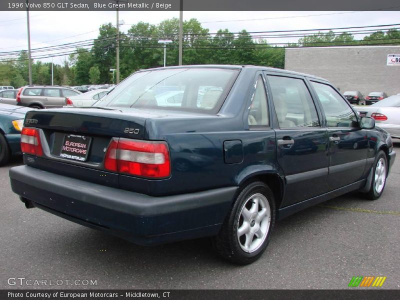 Blue Green Metallic / Beige 1996 Volvo 850 GLT Sedan
