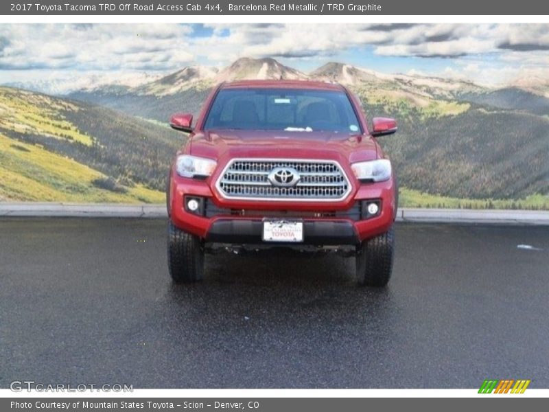 Barcelona Red Metallic / TRD Graphite 2017 Toyota Tacoma TRD Off Road Access Cab 4x4