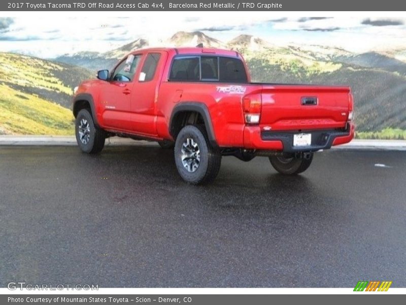 Barcelona Red Metallic / TRD Graphite 2017 Toyota Tacoma TRD Off Road Access Cab 4x4