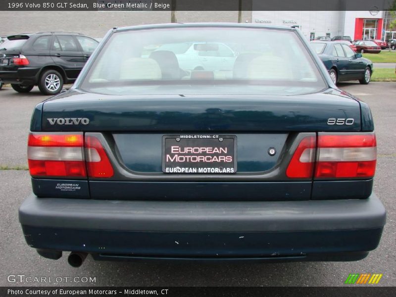 Blue Green Metallic / Beige 1996 Volvo 850 GLT Sedan