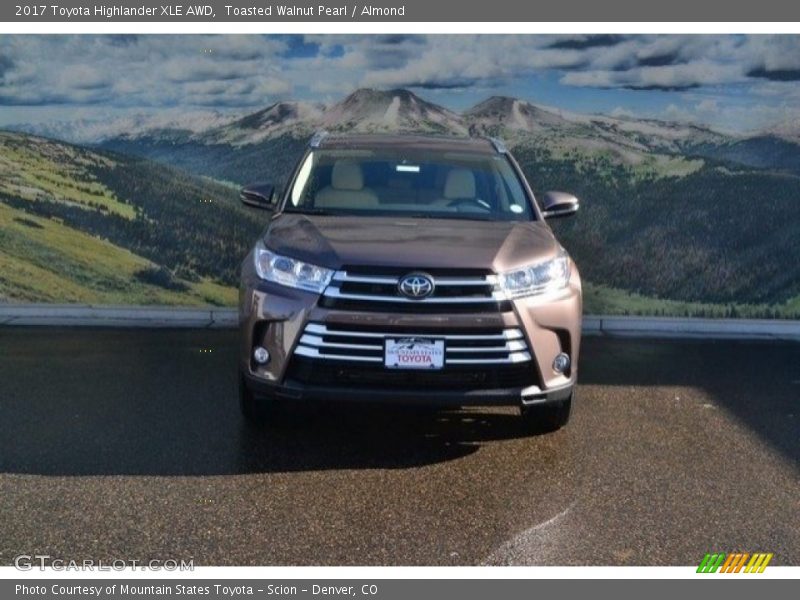 Toasted Walnut Pearl / Almond 2017 Toyota Highlander XLE AWD