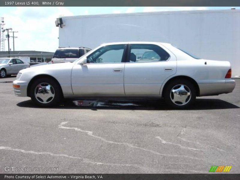 White / Gray 1997 Lexus LS 400