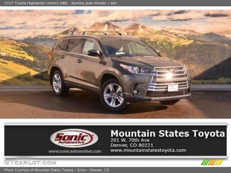 Alumina Jade Metallic / Ash 2017 Toyota Highlander Limited AWD