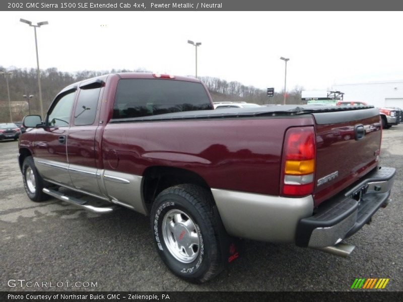Pewter Metallic / Neutral 2002 GMC Sierra 1500 SLE Extended Cab 4x4