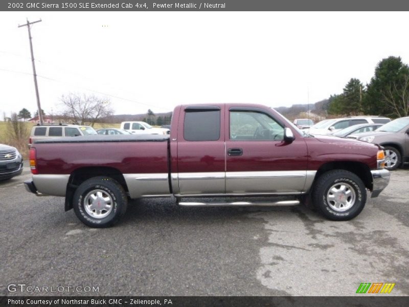 Pewter Metallic / Neutral 2002 GMC Sierra 1500 SLE Extended Cab 4x4