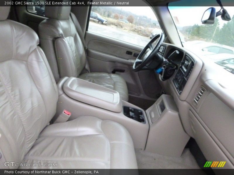 Pewter Metallic / Neutral 2002 GMC Sierra 1500 SLE Extended Cab 4x4