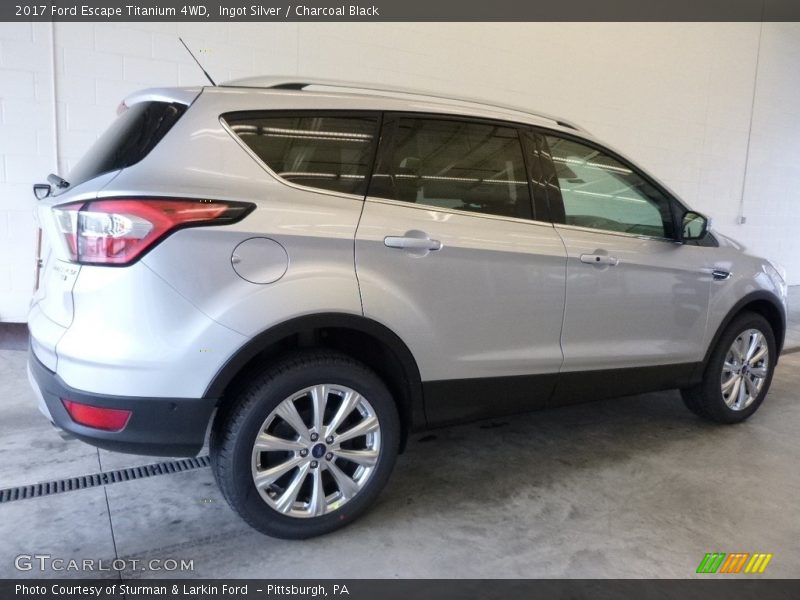 Ingot Silver / Charcoal Black 2017 Ford Escape Titanium 4WD