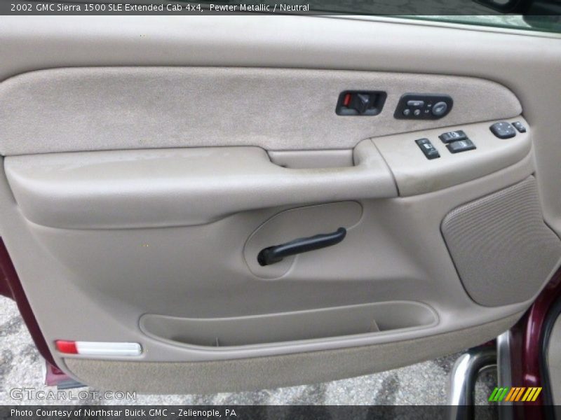 Pewter Metallic / Neutral 2002 GMC Sierra 1500 SLE Extended Cab 4x4